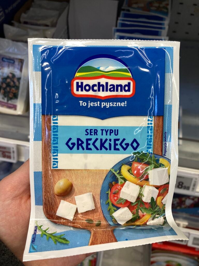 zdjęcie opakowani sera typu feta