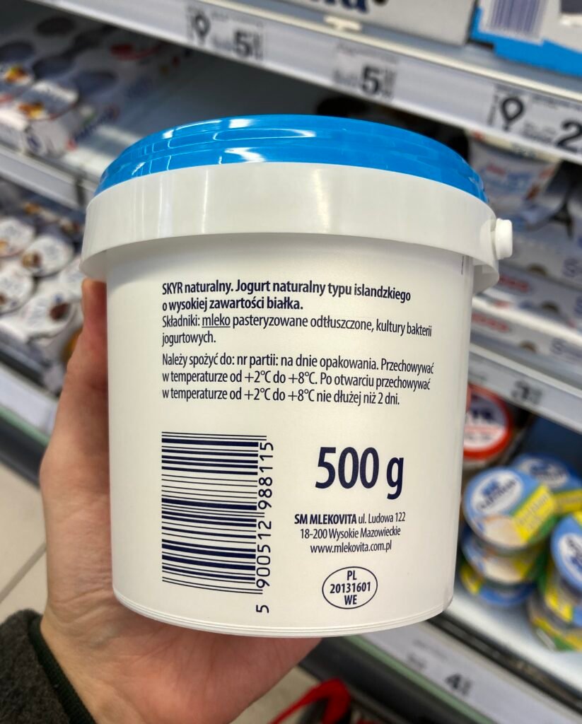 zdjęcie składu skyra na opakowaniu